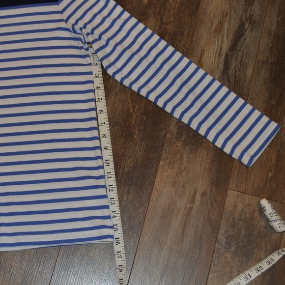 Croft and Borrow Blue and White Striped Shirt - Picture 4 of 6